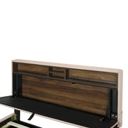 Upholstered Platform Bed With Storage Headboard, Trundle & 2 Drawers And A Set Of Sockets & USB Ports - R&R Furniture Gallery (Fountain Valley, CA)