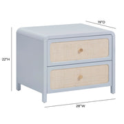 Patty - Rattan 2-Drawer Nightstand - R&R Furniture Gallery (Fountain Valley, CA)