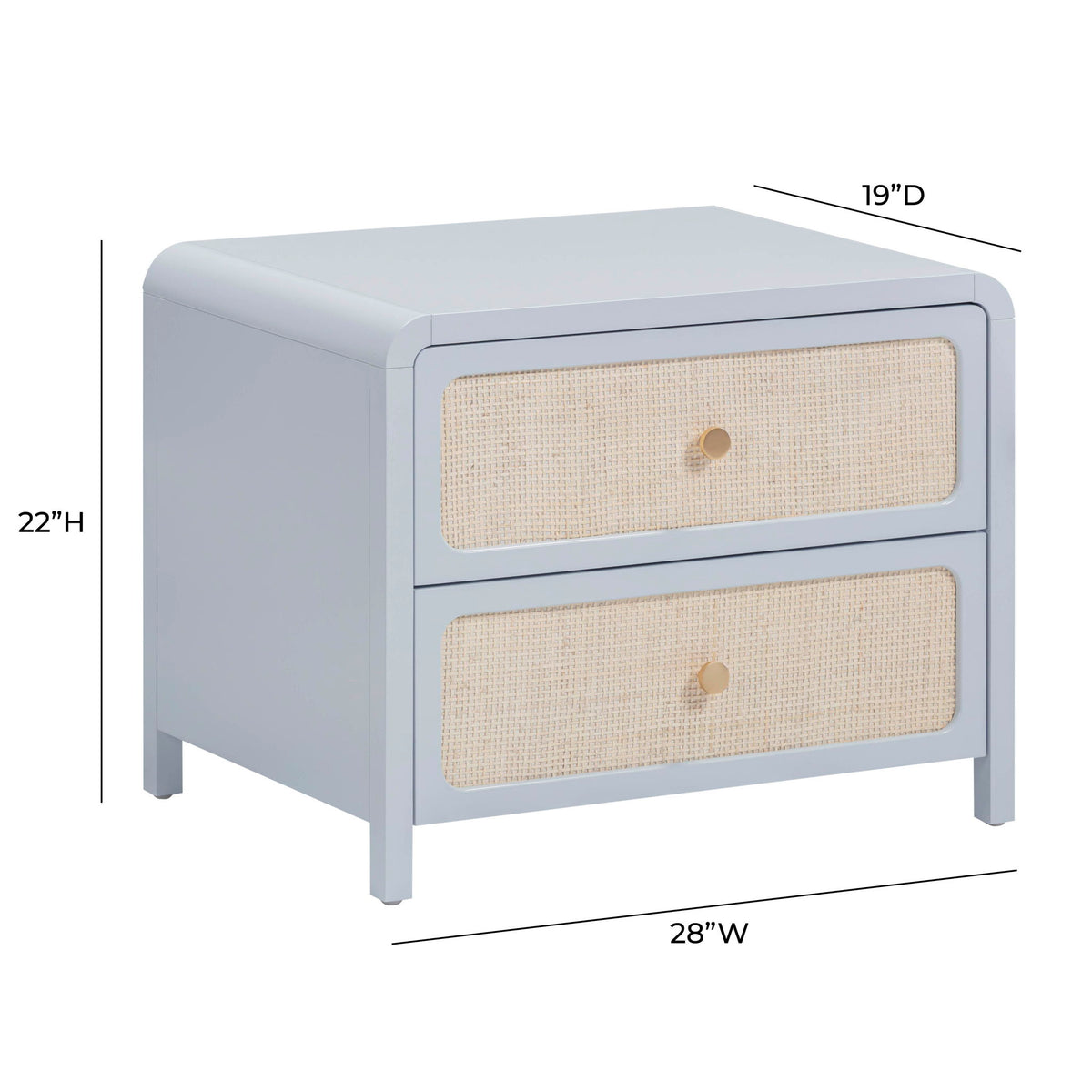 Patty - Rattan 2-Drawer Nightstand - R&R Furniture Gallery (Fountain Valley, CA)