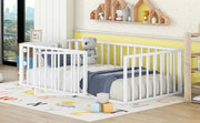 Metal Floor Bed Frame With Fence And Door - R&R Furniture Gallery (Fountain Valley, CA)