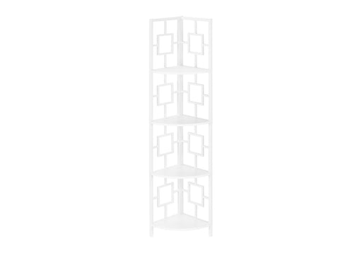 4 Tier Bookshelf, Bookcase, Etagere, Corner, For Office, Contemporary & Modern - R&R Furniture Gallery (Fountain Valley, CA)