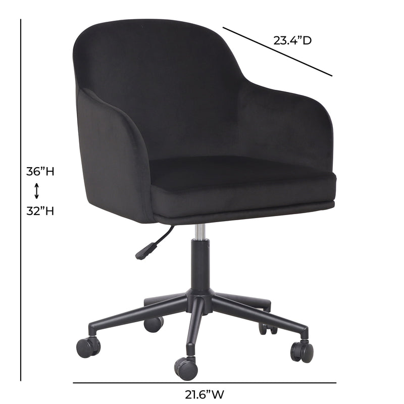 TOV Furniture Sydney desk chair with cushioned seat, modern design, and adjustable height, suitable for office or home workspace.