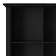 Simpli-Home Acadian handcrafted cube storage organizer with multiple compartments for versatile home organization.