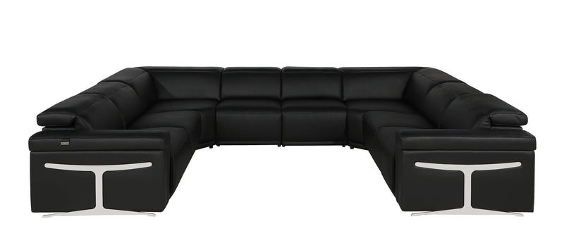 1126 - 8-Piece U-Shaped Sectional Sofa In With 4 Power Recliners & Power Headrests