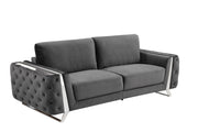 1051 - Contemporary Velvet Sofa - R&R Furniture Gallery (Fountain Valley, CA)