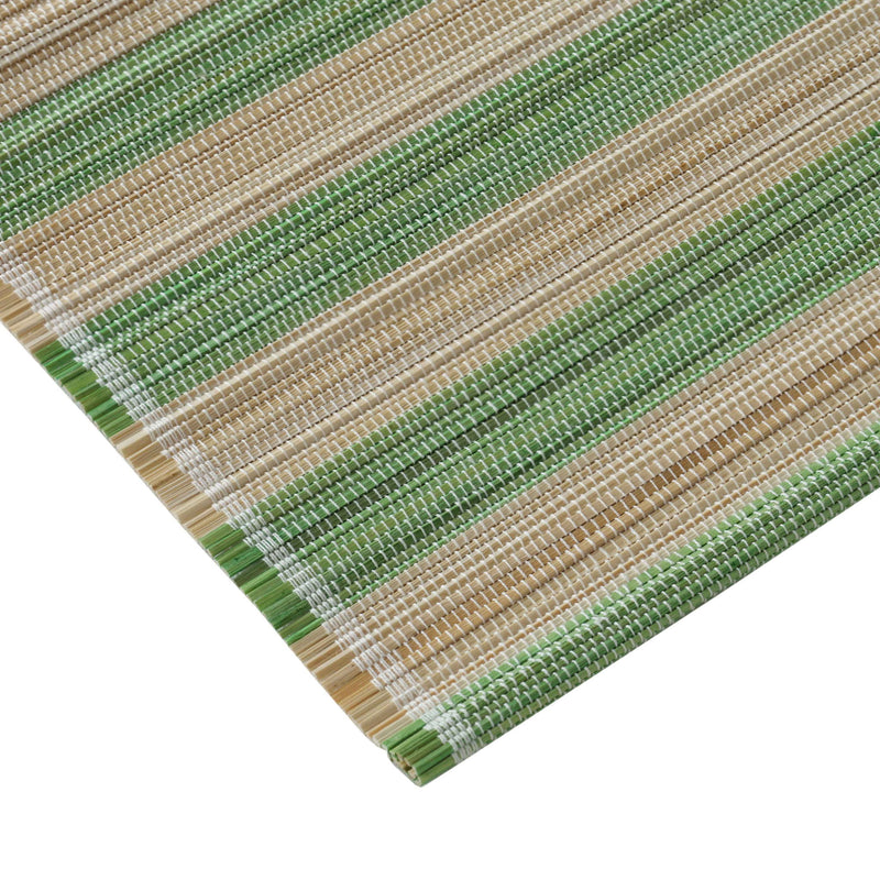 Set of four bamboo placemats from TOV Furniture's Jora collection, showcasing natural woven texture and round shape.