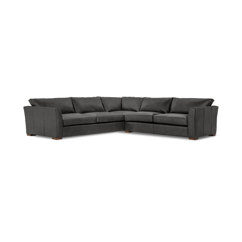 Classic Home Bryson 3-piece ElPaso sectional sofa in neutral fabric, showcasing a modern stationary sectional design.