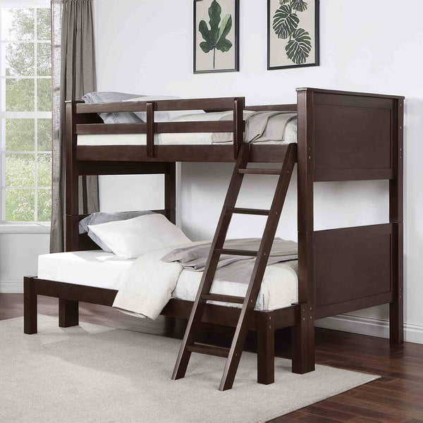 Stamos - Twin/Full Bunk Bed, Walnut