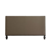 House Beatrice - Loveseat With 3 Pillows - Tan Synthetic Leather , Black Synthetic Leather & Charcoal - R&R Furniture Gallery (Fountain Valley, CA)