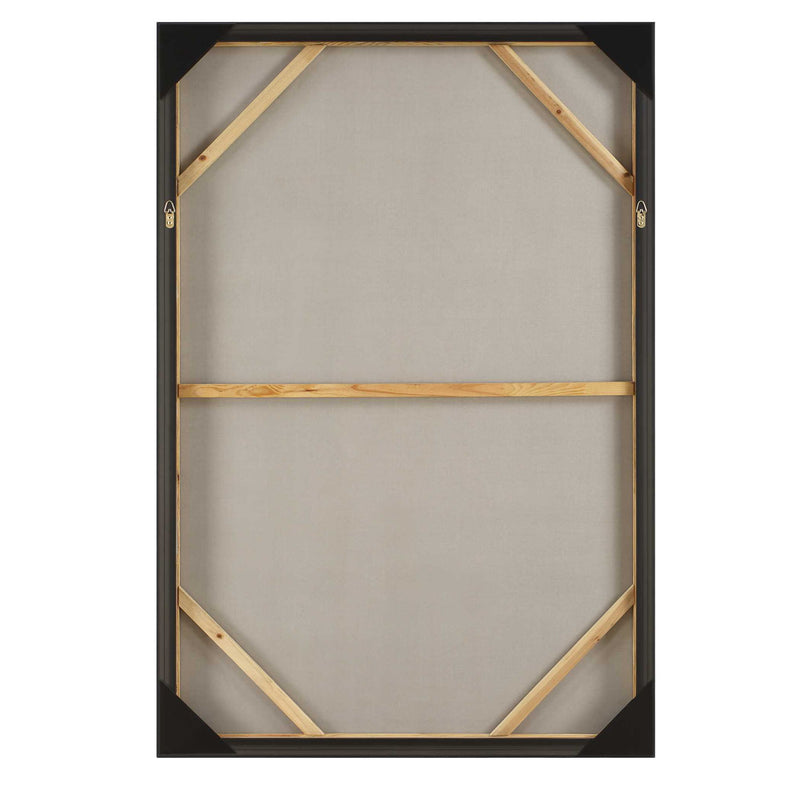 Hours In Silence - Abstract Art - Black / Brown / Gray / White / Woodtone