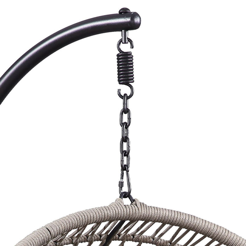 Vasant - Hanging Chair - Beige Fabric & Rope - R&R Furniture Gallery (Fountain Valley, CA)
