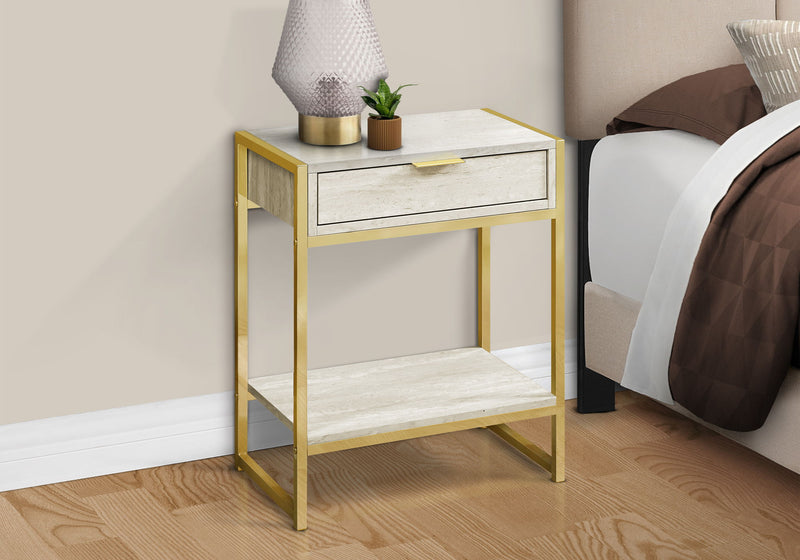 Accent Side Table, Storage Drawer, Spacious Tabletop - R&R Furniture Gallery (Fountain Valley, CA)