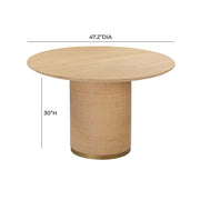 Akiba - Round Dining Table - Natural - R&R Furniture Gallery (Fountain Valley, CA)