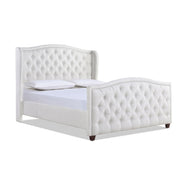 Marcella - Upholstered Shelter Headboard Bed Set - R&R Furniture Gallery (Fountain Valley, CA)