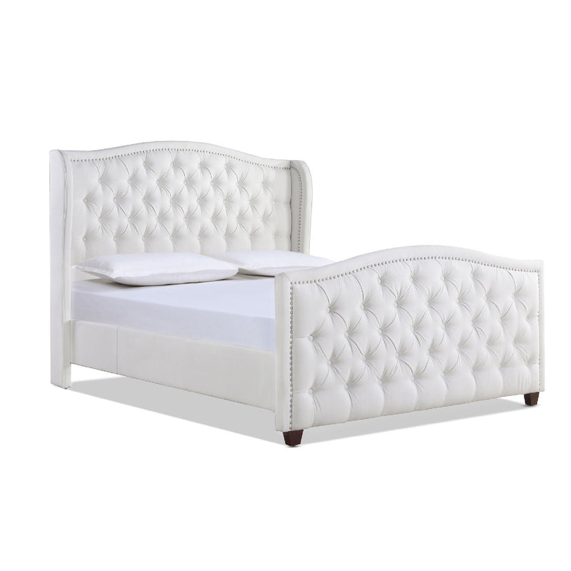 Marcella - Upholstered Shelter Headboard Bed Set - R&R Furniture Gallery (Fountain Valley, CA)