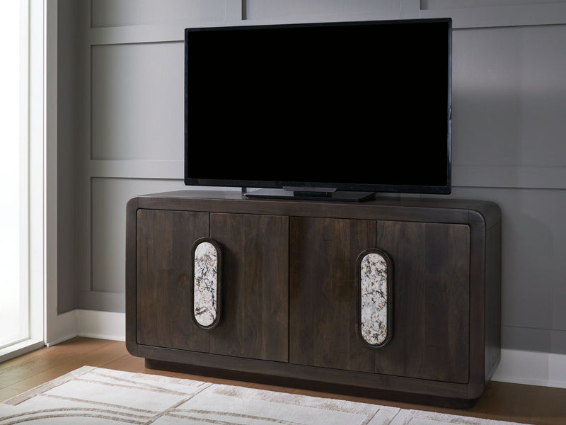 Elliston - Accent Cabinet - Espresso Brown - R&R Furniture Gallery (Fountain Valley, CA)