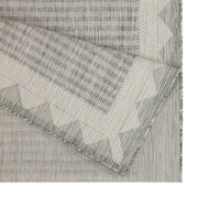 Sunshine - 2'7" X 7'3" Indoor, Outdoor Area Rug, Polypropylene - Silver - R&R Furniture Gallery (Fountain Valley, CA)