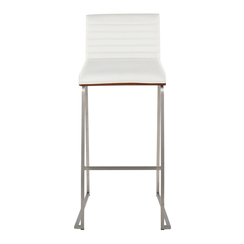 Mason Mara - Contemporary Fixed Height Barstool (Set of 2)
