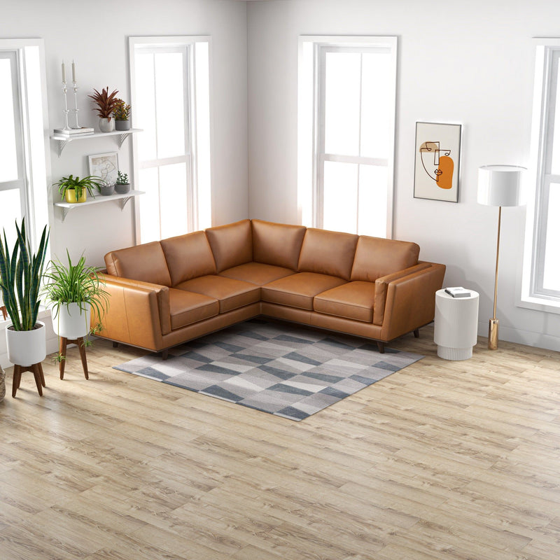 Erman - Corner Sofa - Tan - R&R Furniture Gallery (Fountain Valley, CA)