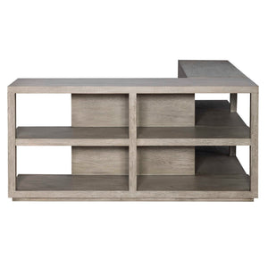 Haven - Long Sofa Table - Gray / Woodtone