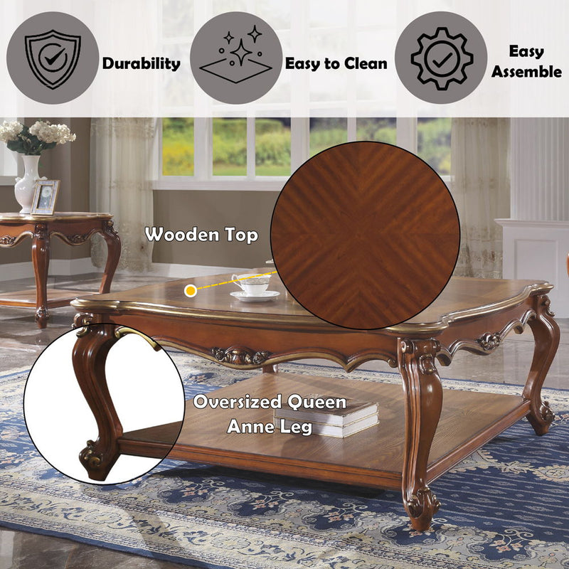 Picardy - Coffee Table - Honey Oak - R&R Furniture Gallery (Fountain Valley, CA)