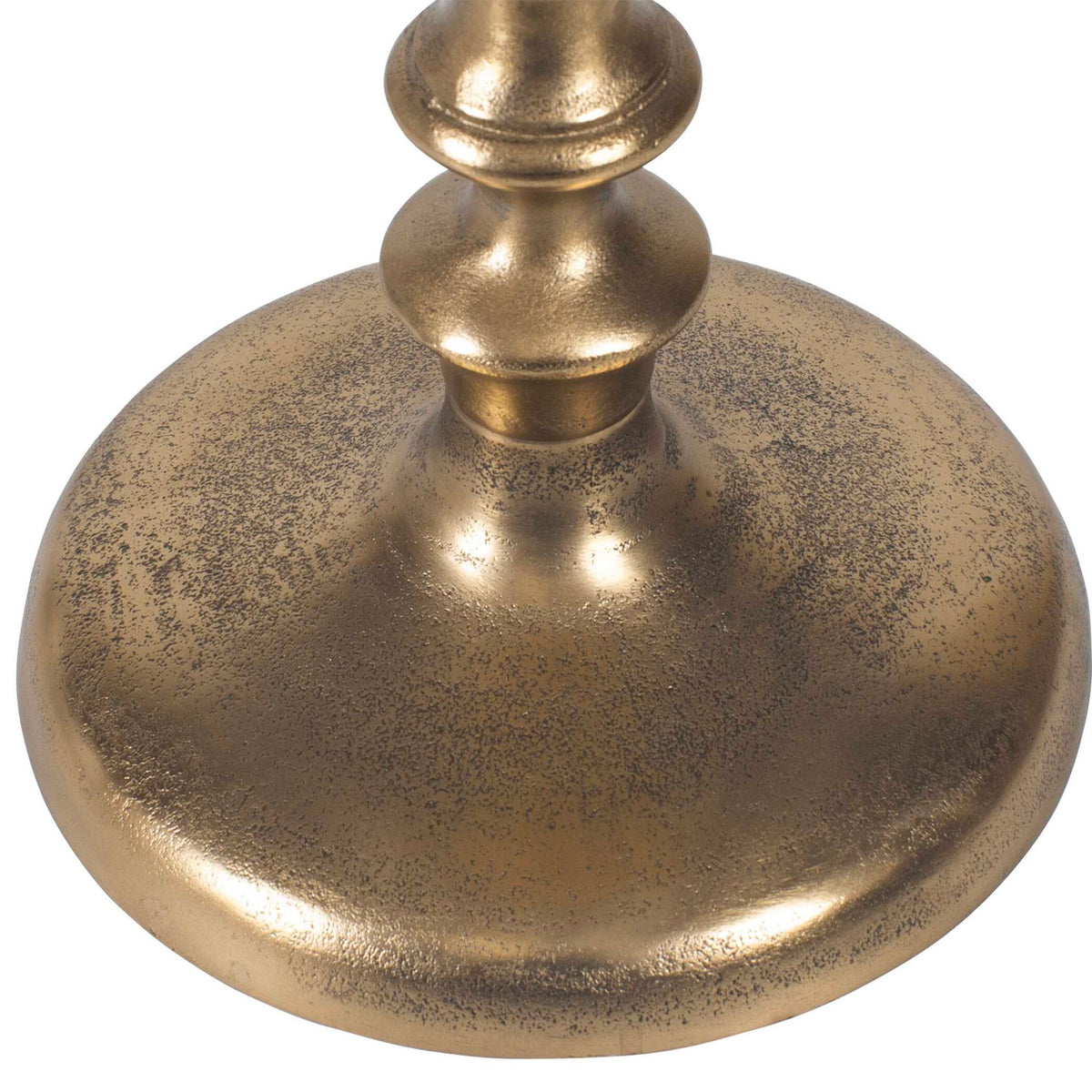 Aluminum Accent Table - Antique Brass