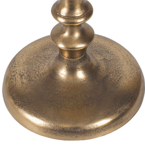 Aluminum Accent Table - Antique Brass