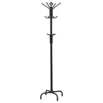 Coat Rack With 3 Tier Hooks For Entryway - Black
