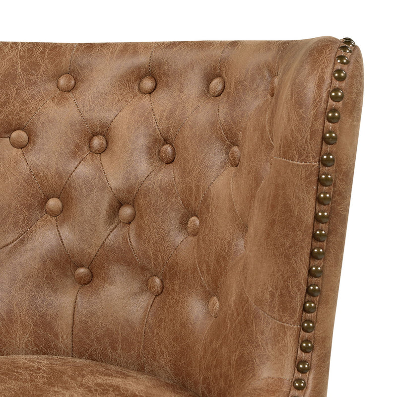 Holmes - Tufted High Back 360 Swivel Counter Height Barstool - R&R Furniture Gallery (Fountain Valley, CA)