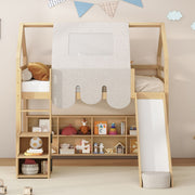 Loft Bed With House Shaped Frame And Tent - R&R Furniture Gallery (Fountain Valley, CA)