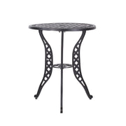 Bono Metal Bistro Set - Black - R&R Furniture Gallery (Fountain Valley, CA)