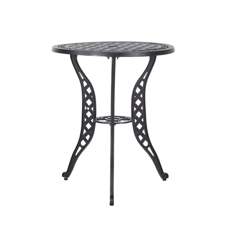 Bono Metal Bistro Set - Black - R&R Furniture Gallery (Fountain Valley, CA)