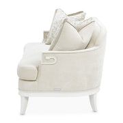 La Marisia - Chenille Loveseat - Tranquil / Creamy Pearl - R&R Furniture Gallery (Fountain Valley, CA)