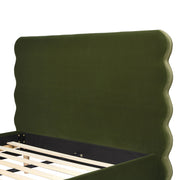 Stockholm - Modern Wavy Headboard Platform Bed - R&R Furniture Gallery (Fountain Valley, CA)