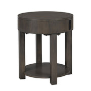 Jonah - MDF End Table With USB Ports - Light Brown - R&R Furniture Gallery (Fountain Valley, CA)