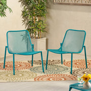 Noble House outdoor iron arm chair with decorative design, featuring a sturdy metal frame and intricate pattern for patio seating.