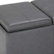 Avalon - Upholstered Storage Ottoman - R&R Furniture Gallery (Fountain Valley, CA)