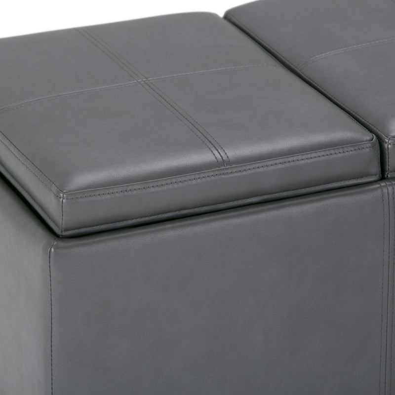 Avalon - Upholstered Storage Ottoman - R&R Furniture Gallery (Fountain Valley, CA)
