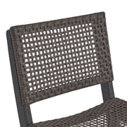 Outdoor Folding Acacia Wood Barstools With Rattan Backrest And Seat - R&R Furniture Gallery (Fountain Valley, CA)