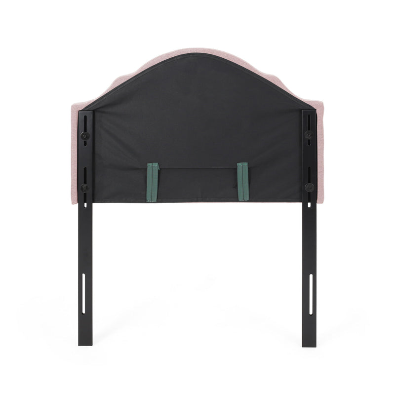 Flanner - Contemporary Fabric Upholstered Twin Headboard - Blush - R&R Furniture Gallery (Fountain Valley, CA)