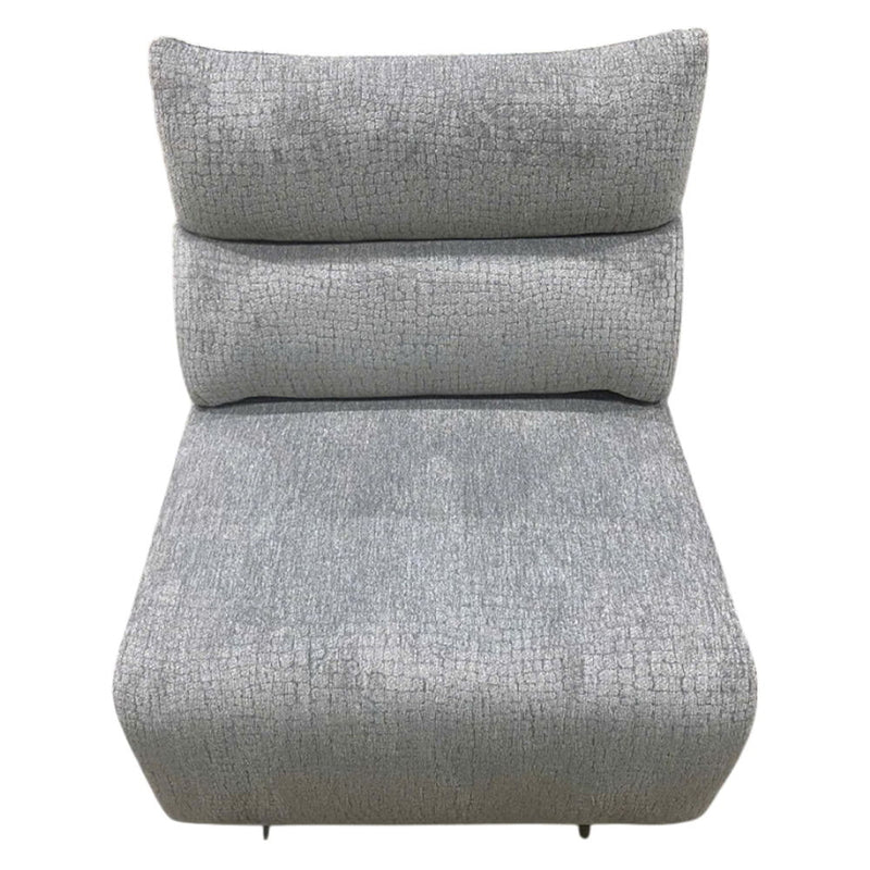 Fullar - Modular Power Motion Armless Recliner - Light Gary Chenille - R&R Furniture Gallery (Fountain Valley, CA)