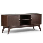 Draper - Handcrafted Mid Century Low TV Media Stand - R&R Furniture Gallery (Fountain Valley, CA)