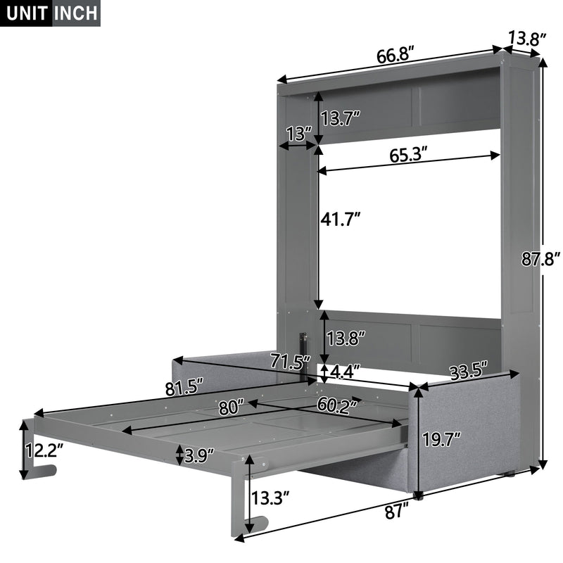 Murphy Wall Bed With Cushion - R&R Furniture Gallery (Fountain Valley, CA)