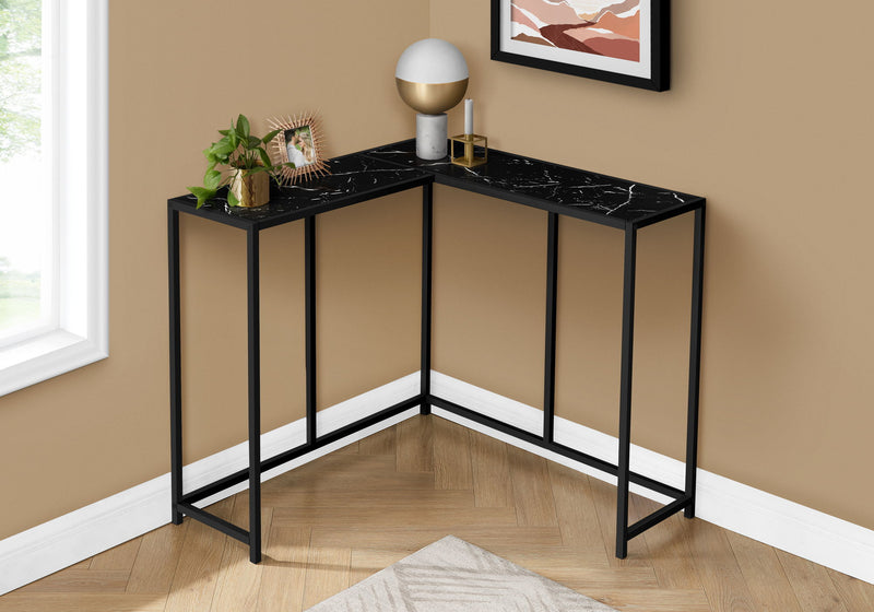 Corner Accent Console Table For Entryway, Unique L-Shaped Design - R&R Furniture Gallery (Fountain Valley, CA)