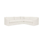 Classic Home Kipton upholstered corner sectional in a cozy, plush fabric with a modern L-shape design and cushioned seating.