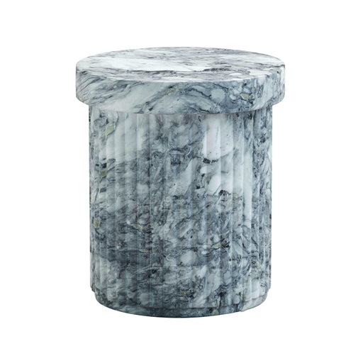 Serafina - Concrete Indoor / Outdoor Side Table - Marble Pattern - R&R Furniture Gallery (Fountain Valley, CA)