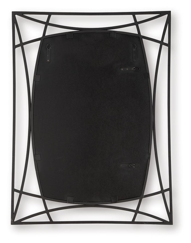 Freenville - Accent Mirror - Black - R&R Furniture Gallery (Fountain Valley, CA)