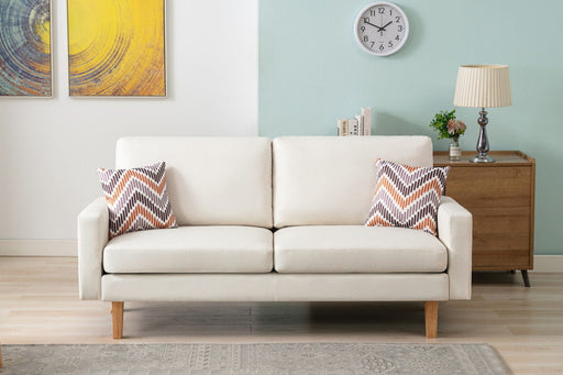 Bahamas - Minimalistic Sofa With 2 Throw Pillows - R&R Furniture Gallery (Fountain Valley, CA)