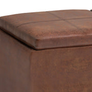 Avalon - Upholstered Storage Ottoman - R&R Furniture Gallery (Fountain Valley, CA)