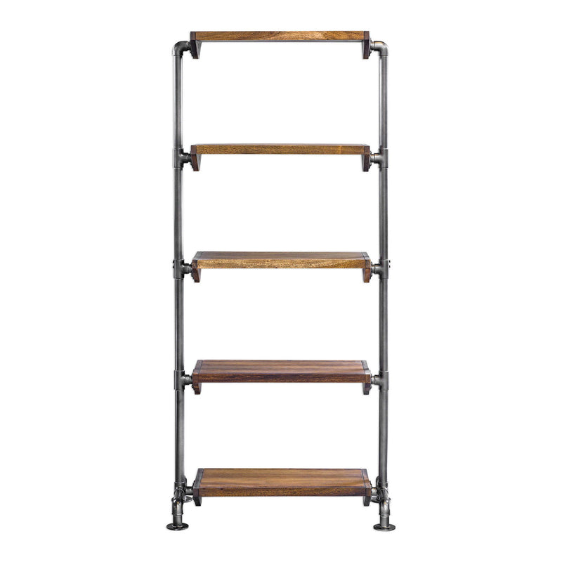 Rhordyn - Industrial Etagere - Light Brown